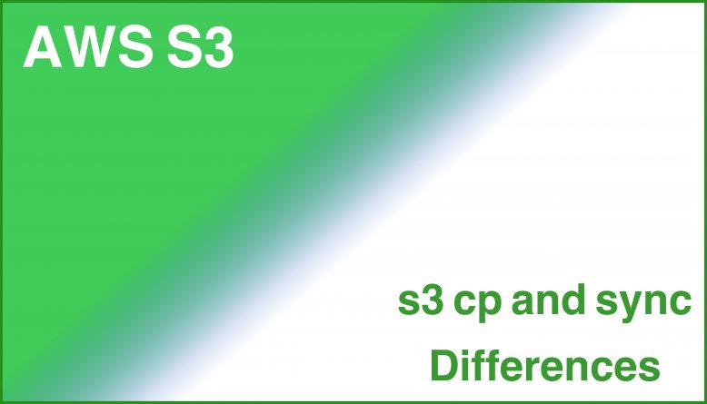 preview image aws s3 cp an sync differences